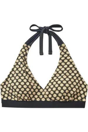 White Stuff Sunshine Reversible Bikini Top Black Multi