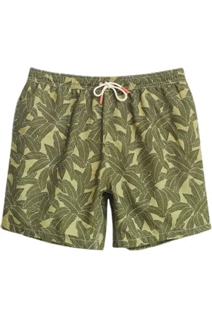 White Stuff Palm Print Swim Short Yellow Mlt