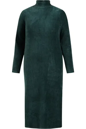WE Fashion Dress Midi Moss Green
