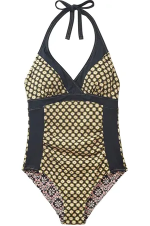 White Stuff Sunshine Reversible Swimsuit Black Multi