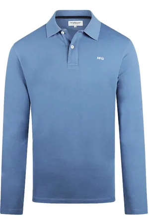 McGregor Long Sleeve Polo Faded Blue