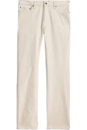 John Varvatos Regular Fit Nate Natural Twill Jean Ecru