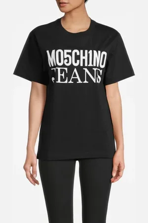 Moschino Logo Print Jersey T-shirt Black