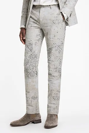 John Varvatos Slim Fit Pants With Welt Hip Pocket And Pavement
