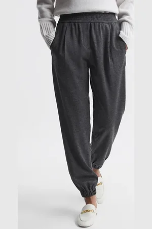 Reiss Karina-slouchy Sweatpants Charcoal