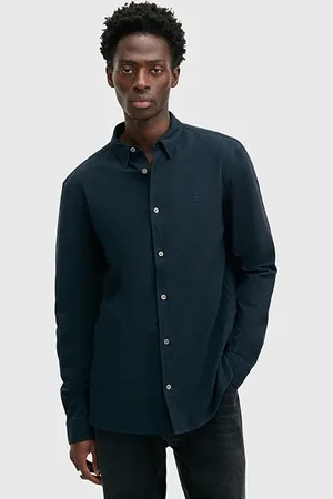 AllSaints Lovell Ls Shirt Smith Blue