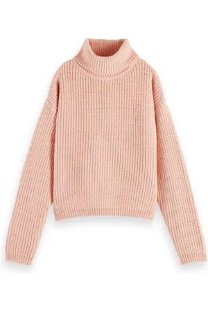Scotch&Soda Chenille Mock Neck Pullover Blossom