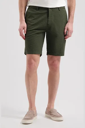 Dstrezzed Ds_james Seersucker Shorts Dark Army