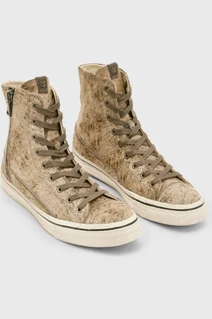 John Varvatos Vulc Zip High Top Distressed B