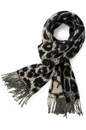 AllSaints Mabel Leppo Scarf Grey/black