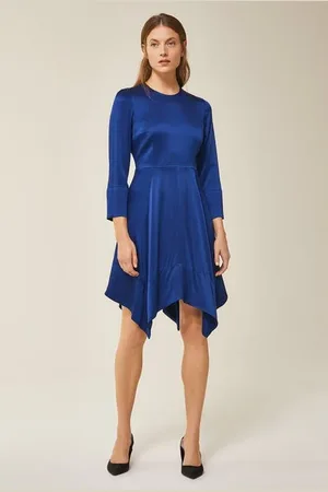 Ivy & Oak Open Back Dress Mini Indigo