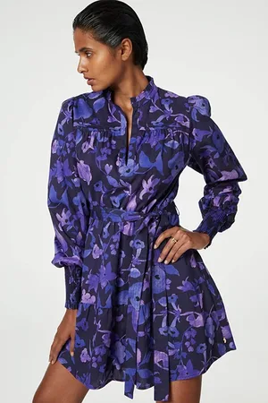 Fabienne Chapot Arlene Short Dress Navy/poppy Purple