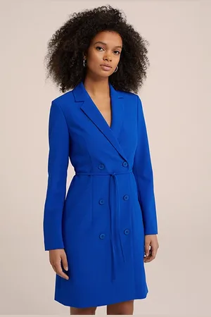 WE Fashion Dress Short Cobalt Blue