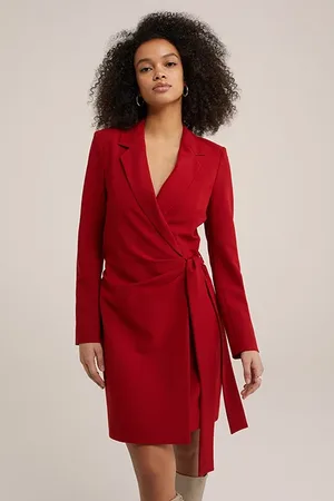 WE Fashion Dress Short Saffron Red