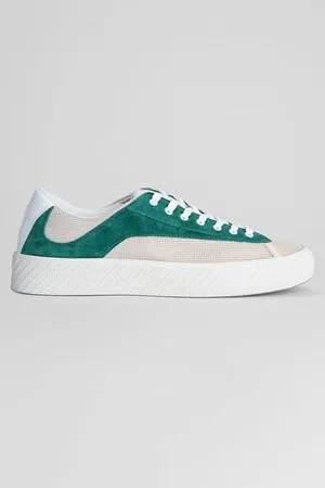 By Far Rodina Greige Green Suede Leather Greige Green
