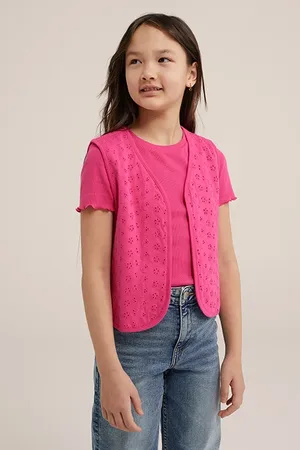 WE Fashion Gilet Bright Pink