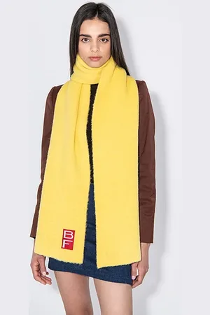 By Far Solid Scarf Sunlight Yellow Alpaca Yellow