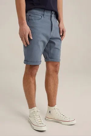 WE Fashion Short Greyish Blue