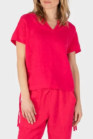 Sandwich T-shirt Half Sleeves Viva Magenta