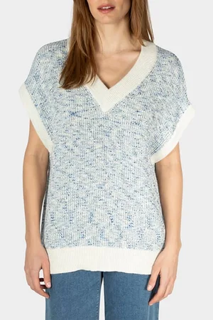 Sandwich Pullover Cap Sleeves Bellwether Blue