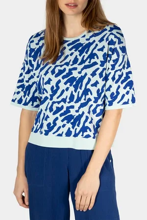 Sandwich Pullover 1/2 Sleeves Blue Haze
