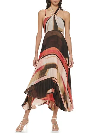 DKNY S/l Prnt Chffn Pltd Aml Pk/prst Mlt