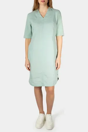Sandwich Dress Woven Medium Blue Haze