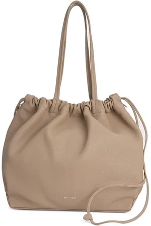 By Far Oslo Taupe Small Grain Calf Leather