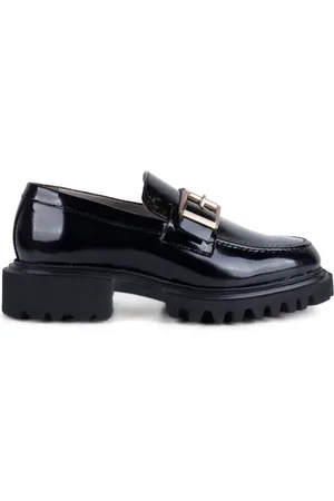 AllSaints Emily Patent Loafer Black