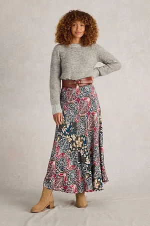White Stuff Paige Puff Sleeve Jumper Mid Grey