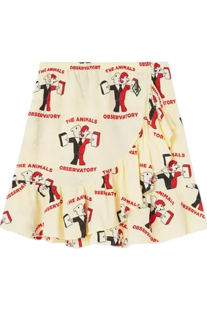 The Animals Observatory Manatee Kids Skirt Soft Yellow