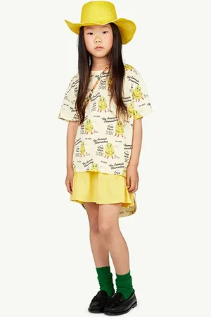 The Animals Observatory Hare Kids T-shirt Soft Yellow