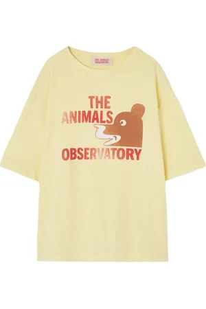 The Animals Observatory Rooster Oversize Kids T-shirt Soft Yellow