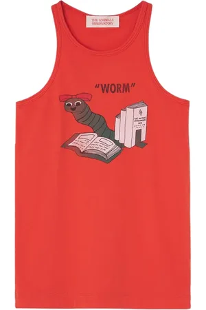 The Animals Observatory Tank Frog Kids T-shirt Red