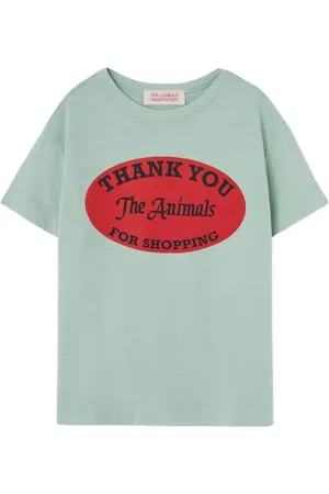 The Animals Observatory Rooster Kids T-shirt Turquoise