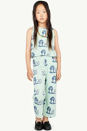 The Animals Observatory Crow Kids Pants Turquoise