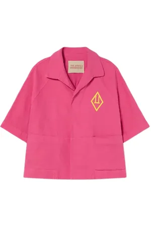 The Animals Observatory Lion Kids+ Jacket Pink Logo