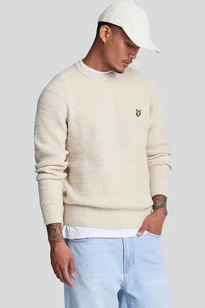 Lyle & Scott Waffle Knit Jumper Cove
