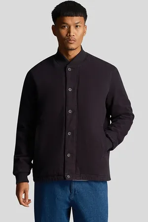 Lyle & Scott Wadded Logo Jacket Dark Navy