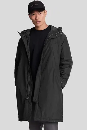 Lyle & Scott Longline Parka Jet Black