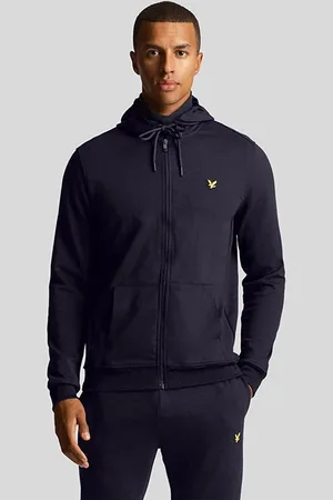 Lyle & Scott Full Zip Fly Fleece Hoodie Dark Navy