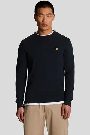 Lyle & Scott Cotton Crew Neck Jumper Dark Navy
