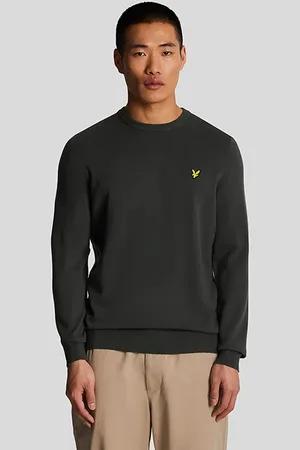 Lyle & Scott Cotton Crew Neck Jumper Gunmetal