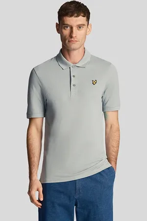 Lyle & Scott Plain Polo Shirt Slate Blue