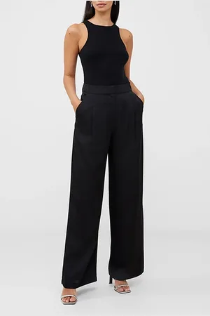 French Connection Harlow Satin Trouser Black
