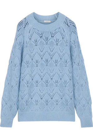 Oltre Openwork Sweater Azure