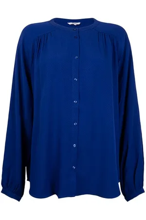 Sandwich Blouse Woven Long Sleeves 22002038 Bellwether Blue