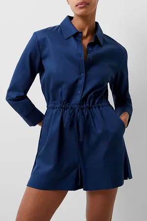 French Connection Bodie Blend Playsuit Blue