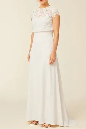 Ivy & Oak Bridal Satin Skirt Snow White