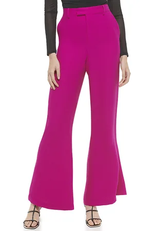 DKNY Wide Leg Satin Back Elect Fu